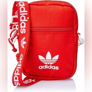 Adidas Mini Bag -Adidas Originals Unisex Festival Crossbody Bag - Red/White